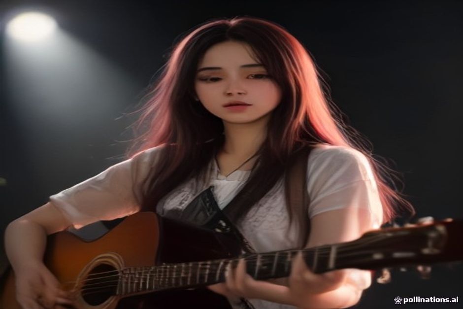 Amanda Mammana performing live with acoustic guitar