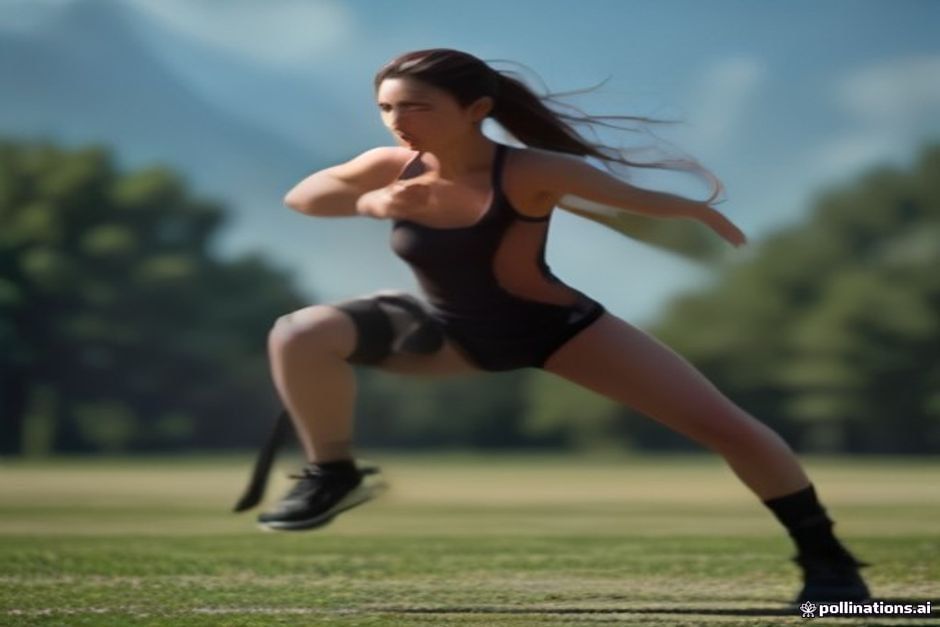 Athletic woman preparing for fitness workout