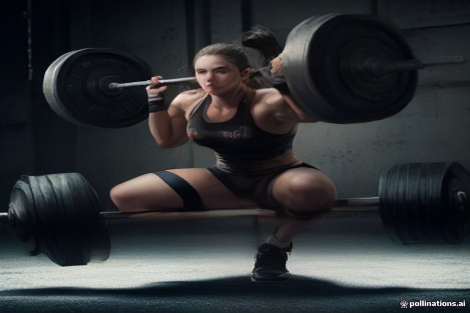 Professional CrossFit athlete training in gym