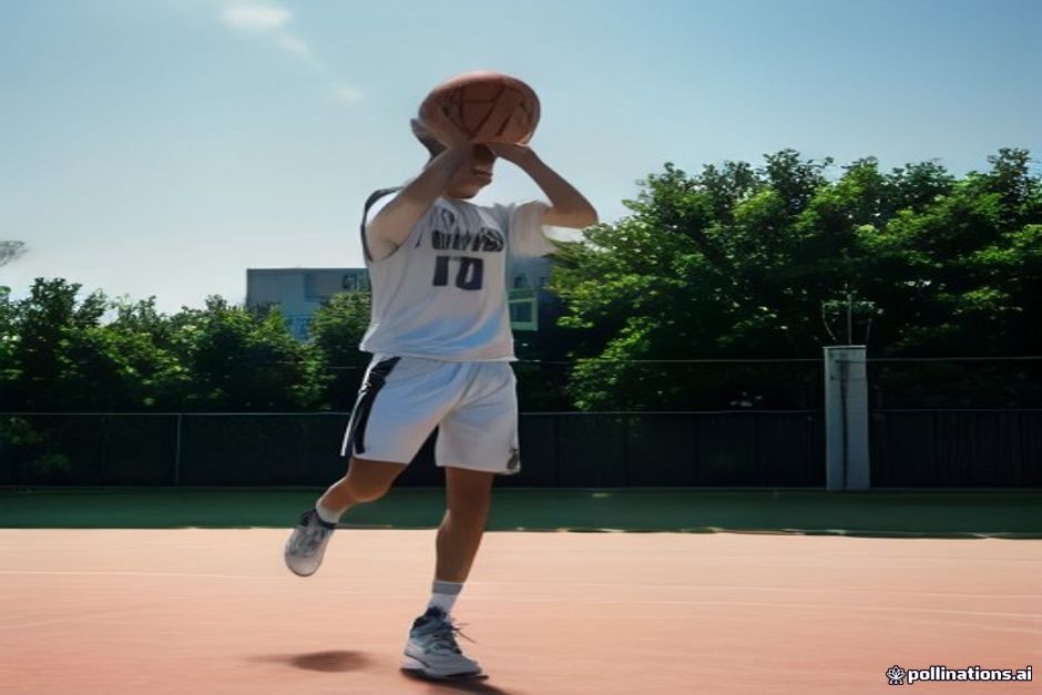 Jaden Newman showcasing basketball skills outdoors