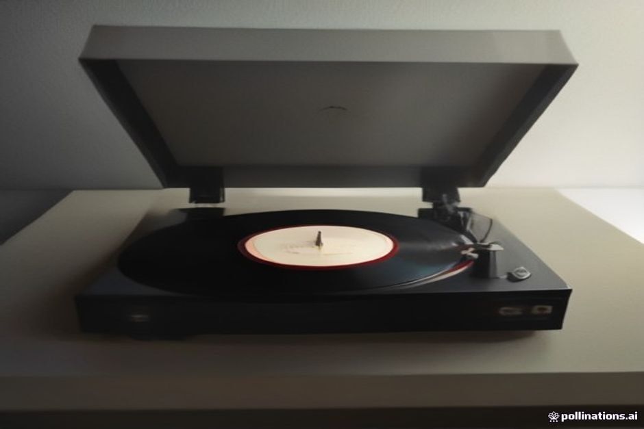 Classic gospel vinyl album playing smoothly