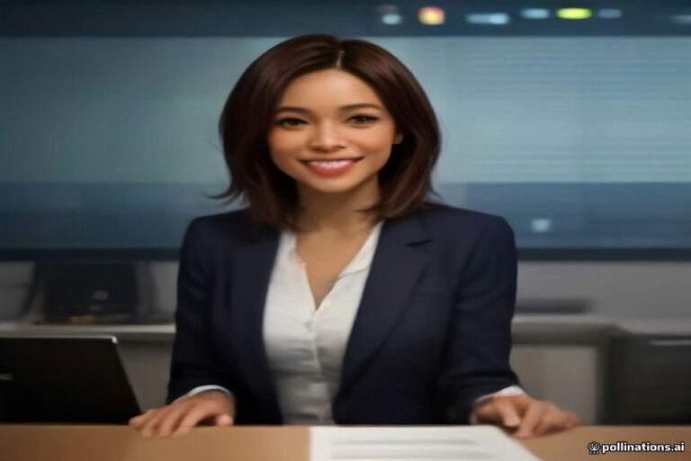 Alex Holley smiling brightly at the FOX 29 news desk