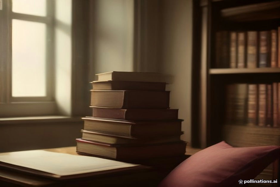 Inspirational books and personal development notebooks