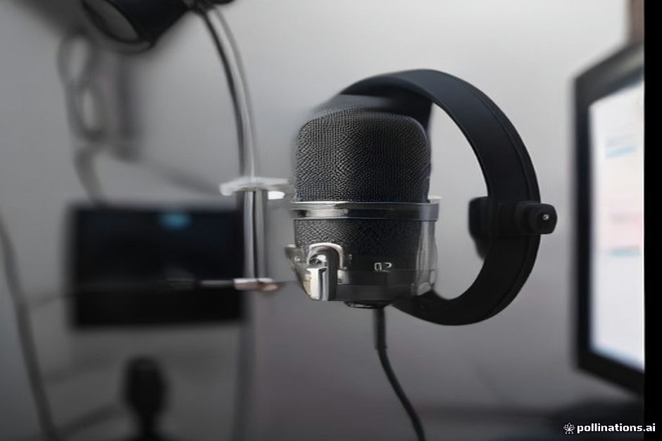 Professional podcast microphone for motivational recording