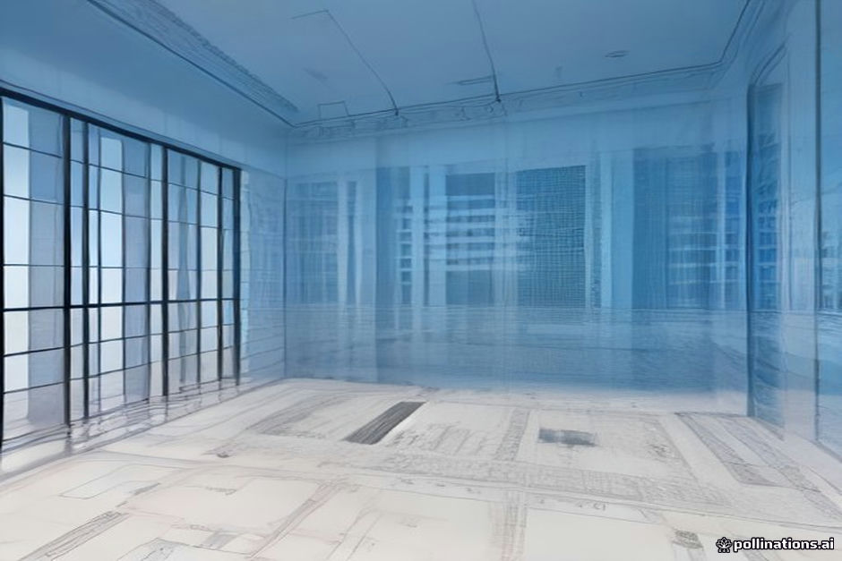 Commercial real estate development architectural blueprints