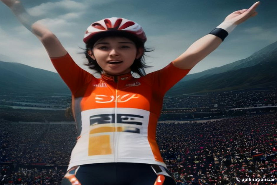 Tadej Pogacar celebrating prestigious Grand Tour victory