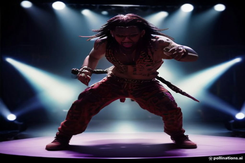 Skitz Kraven performing live at concert