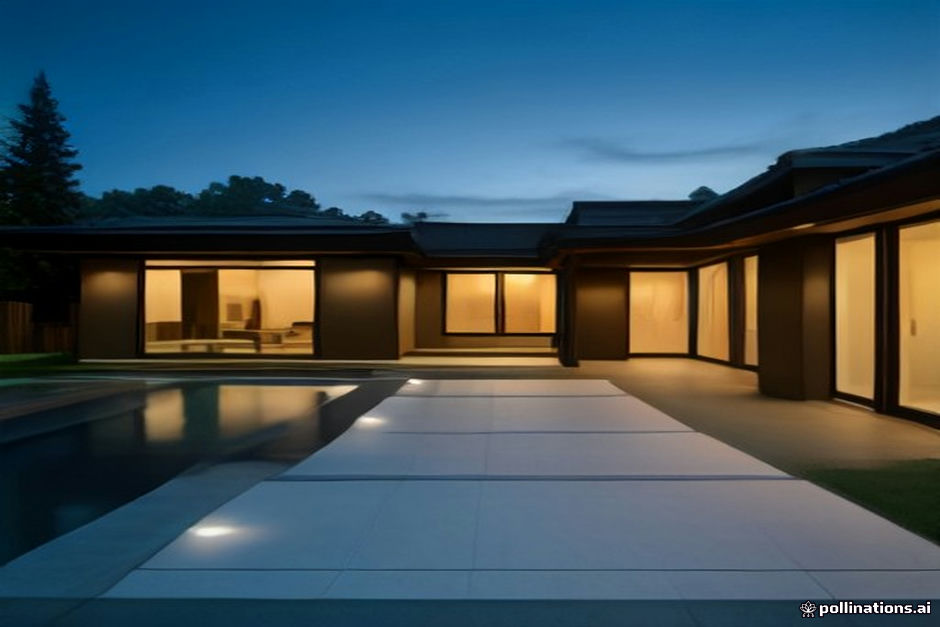 Upscale residential home exterior in California