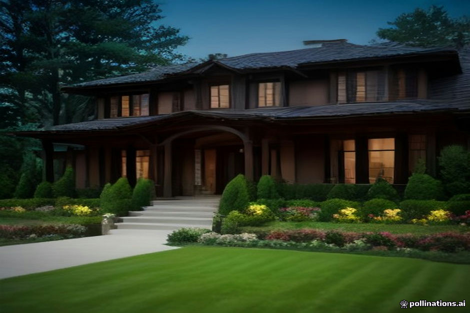 Upscale real estate property associated with high net worth executives